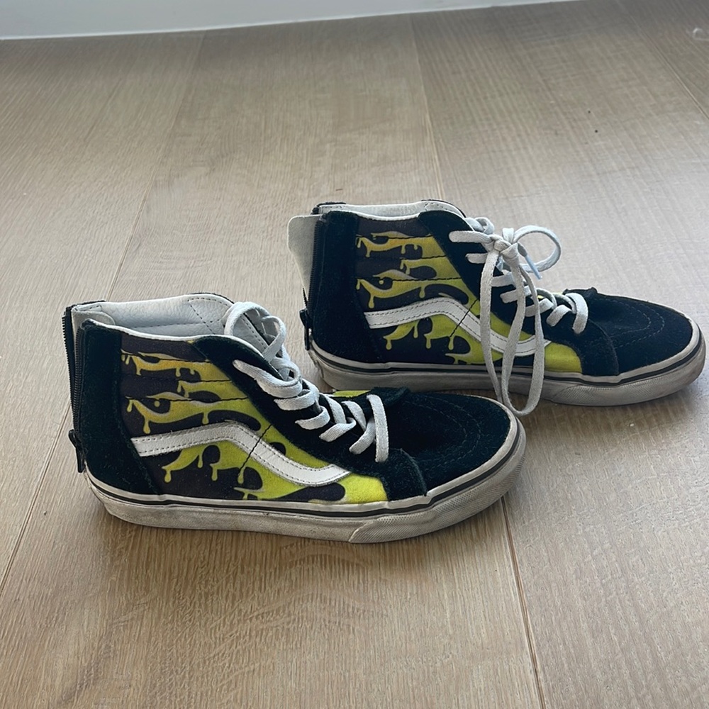 Vans Boy SK8HI FLAME - US kid Size 3.0
